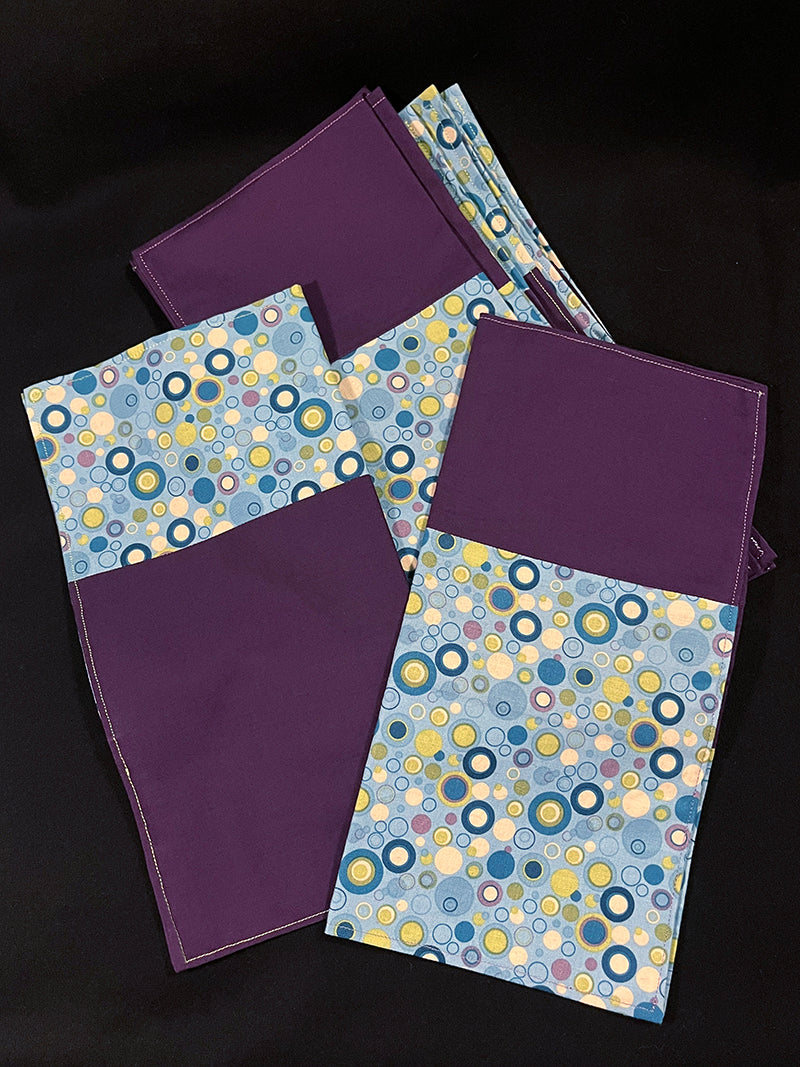 Napkins: Purple Polka
