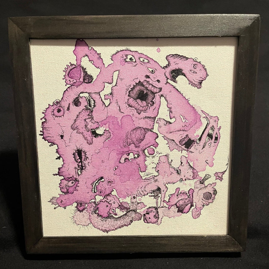 Splatter Friend #14: The Price of Pink

Acrylic and Ink on Canvas

(8x8) Framed 9x9
Pine frame, painted & sealed with acrylic.
Wired and ready to hang! 